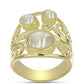 Inel din Argint 925 Placat cu Aur ( 7.02 grame ) cu Sidef 2.59 Carate
