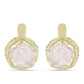 Cercei din Argint 925 Placat cu Aur ( 4.1 grame ) cu Sidef 3.07 Carate