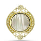 Inel din Argint 925 Placat cu Aur ( 8.64 grame ) cu Sidef 4.31 Carate