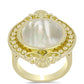 Inel din Argint 925 Placat cu Aur ( 8.64 grame ) cu Sidef 4.31 Carate