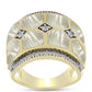 Inel din Argint 925 Placat cu Aur ( 10.33 grame ) cu Sidef și Topaz Alb 6.7 Carate