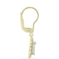 Cercei din Argint 925 Placat cu Aur ( 2.68 grame ) cu Sidef și Topaz Alb 2.02 Carate