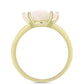 Inel din Argint 925 Placat cu Aur ( 2.53 grame ) cu Sidef 2.59 Carate