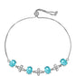 Brățară din Argint 925 ( 5.85 grame ) cu Cuarț Paraiba și Topaz Alb 4.4 Carate