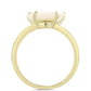 Inel din Argint 925 Placat cu Aur ( 3.1 grame ) cu Sidef 2.59 Carate