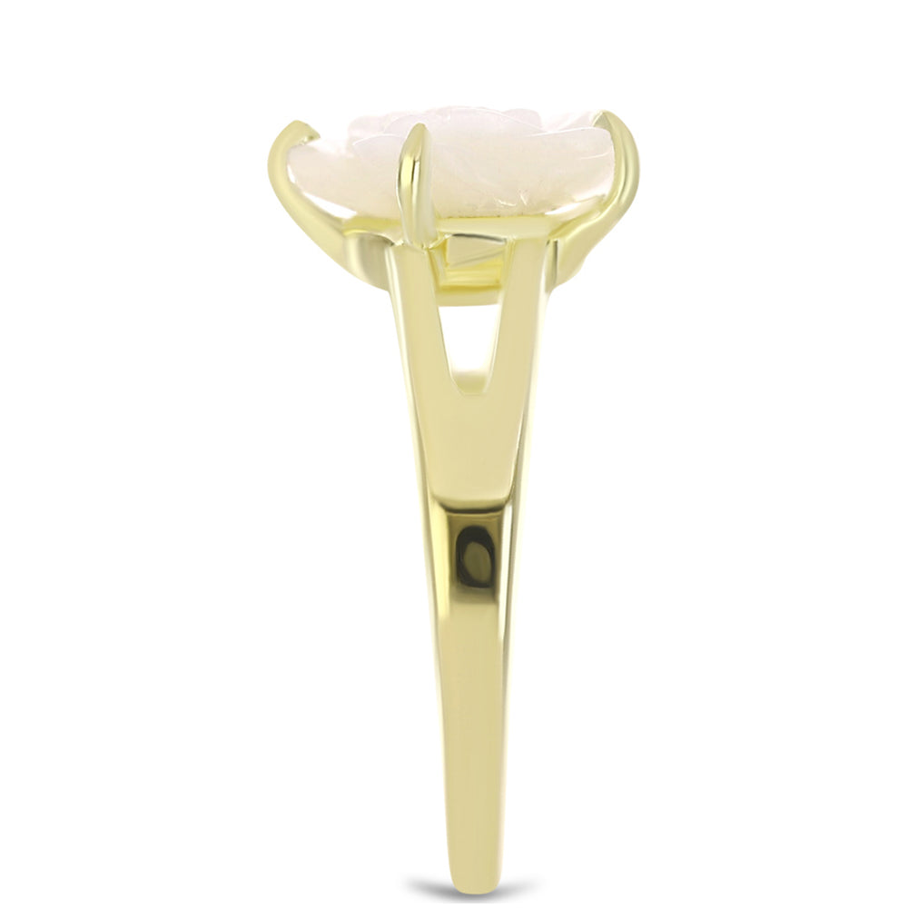 Inel din Argint 925 Placat cu Aur ( 3.1 grame ) cu Sidef 2.59 Carate