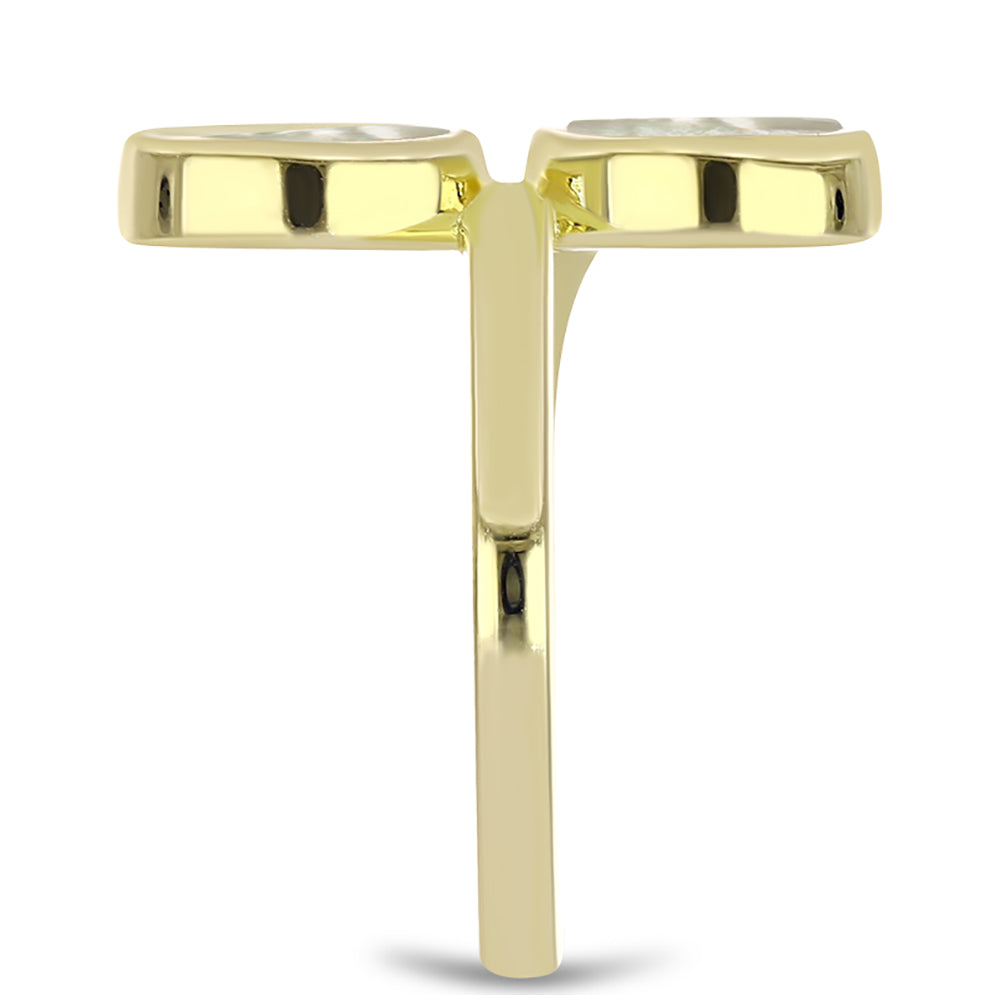 Inel din Argint 925 Placat cu Aur ( 3.73 grame ) cu Sidef 2.99 Carate