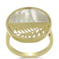 Inel din Argint 925 Placat cu Aur ( 4.78 grame ) cu Sidef 3.86 Carate