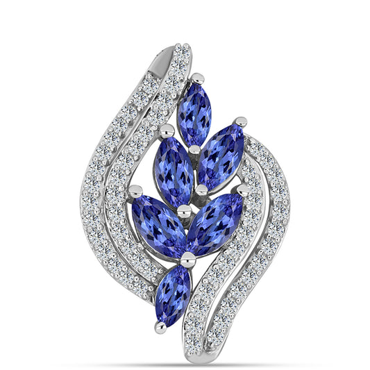 Pandantiv din Argint 925 ( 1.84 grame ) cu Tanzanit AAA 1.83 Carate