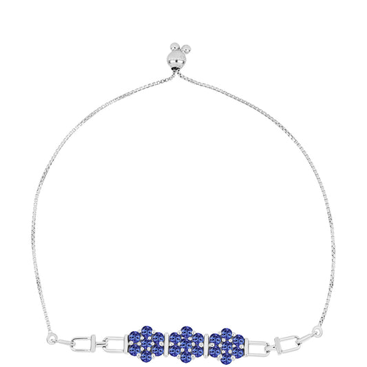 Brățară din Argint 925 ( 6.91 grame ) cu Tanzanit AAA 2.38 Carate