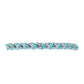 Brățară din Argint 925 ( 7.91 grame ) cu Cuarț Paraiba și Topaz Alb 3.06 Carate