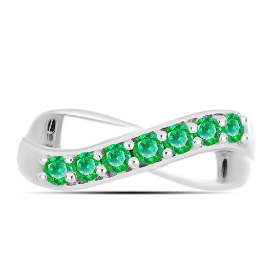 Inel din Argint 925 ( 3.29 grame ) cu Granat Kijani 0.5 Carate