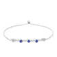 Brățară din Argint 925 ( 4.31 grame ) cu Tanzanit AAA și Opal Etiopian Alb Lega Dembi 1.11 Carate