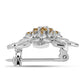 Broşă din Argint 925 ( 4.53 grame ) cu Moissanite Șampanie 0.32 Carate
