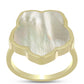 Inel din Argint 925 Placat cu Aur ( 3.56 grame ) cu Sidef 5.01 Carate