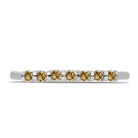 Inel din Argint 925 ( 1.64 grame ) cu Moissanite Șampanie 0.23 Carate