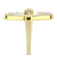 Inel din Argint 925 Placat cu Aur ( 5.61 grame ) cu Sidef și Topaz Alb 10.88 Carate