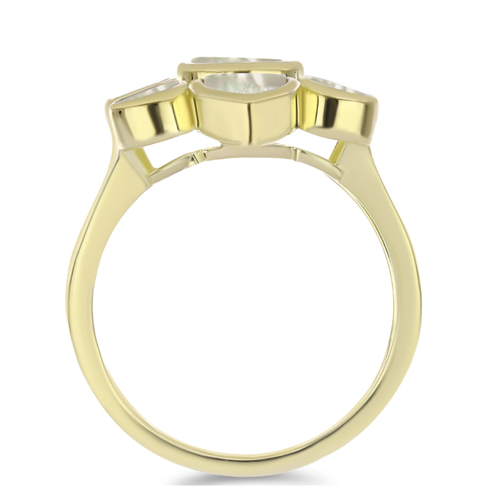Inel din Argint 925 Placat cu Aur ( 5.12 grame ) cu Sidef 3.46 Carate 2 