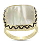 Inel din Argint 925 Placat cu Aur ( 6.21 grame ) cu Sidef 6.46 Carate