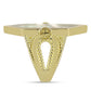 Inel din Argint 925 Placat cu Aur ( 7.77 grame ) cu Sidef 9.03 Carate