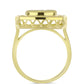 Inel din Argint 925 Placat cu Aur ( 6.28 grame ) cu Sidef 4.63 Carate
