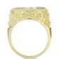 Inel din Argint 925 Placat cu Aur ( 4.79 grame ) cu Sidef 4.24 Carate
