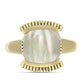 Inel din Argint 925 Placat cu Aur ( 5.81 grame ) cu Sidef 2.52 Carate
