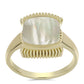 Inel din Argint 925 Placat cu Aur ( 5.81 grame ) cu Sidef 2.52 Carate