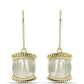 Cercei din Argint 925 Placat cu Aur ( 4.31 grame ) cu Sidef 3.41 Carate