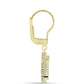 Cercei din Argint 925 Placat cu Aur ( 4.31 grame ) cu Sidef 3.41 Carate