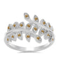 Inel din Argint 925 ( 3.22 grame ) cu Moissanite Șampanie 0.18 Carate