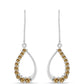 Cercei din Argint 925 ( 2.47 grame ) cu Moissanite Șampanie 0.68 Carate