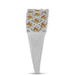 Inel din Argint 925 ( 4.2 grame ) cu Moissanite Șampanie 0.54 Carate