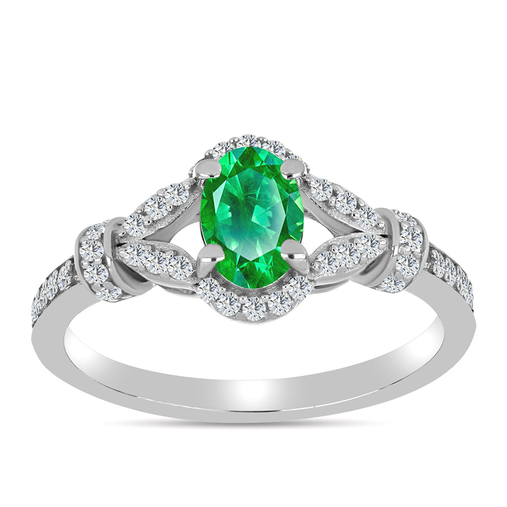 Inel din Argint 925 ( 2.91 grame ) cu Granat Kijani și Topaz Alb 0.97 Carate