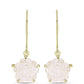 Cercei din Argint 925 Placat cu Aur ( 2.09 grame ) cu Sidef 4.5 Carate