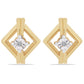 Cercei din Argint 925 Placat cu Aur ( 2.17 grame ) cu Diamant Alb 0.02 Carate
