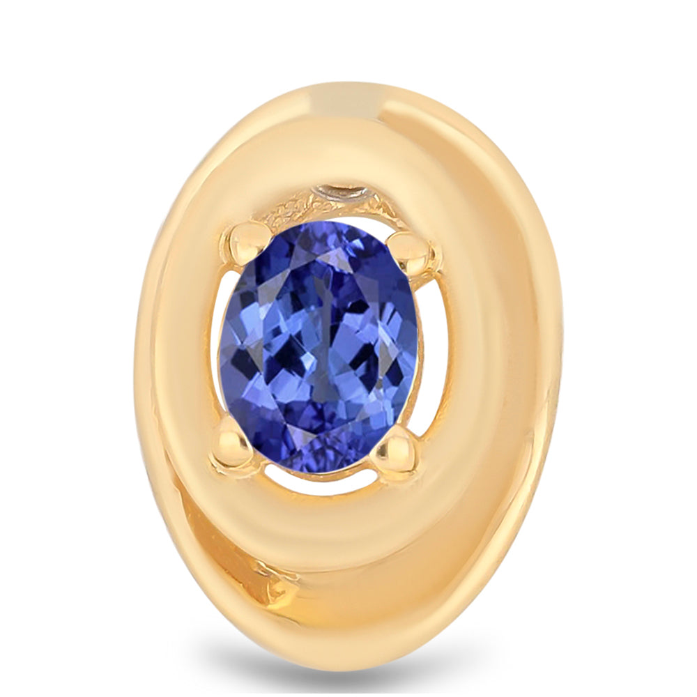 Pandantiv din Argint 925 Placat cu Aur ( 0.65 grame ) cu Tanzanit 0.15 Carate 1 