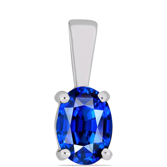 Pandantiv din Argint 925 ( 0.6 grame ) cu Safir Albastru Australian 1.14 Carate