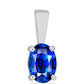 Pandantiv din Argint 925 ( 0.6 grame ) cu Safir Albastru Australian 1.14 Carate