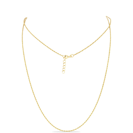 Lanț din Argint 925 Placat cu Aur ( 1.8 grame )