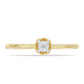 Inel din Argint 925 Placat cu Aur ( 1.17 grame ) cu Diamant Alb 0.01 Carate
