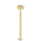 Inel din Argint 925 Placat cu Aur ( 1.17 grame ) cu Diamant Alb 0.01 Carate