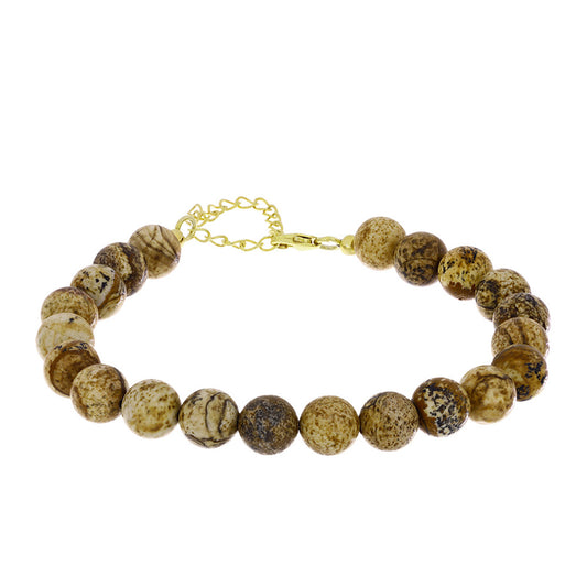 Brățară din Argint 925 Placat cu Aur ( 0.95 grame ) cu Jasp 90.61 Carate