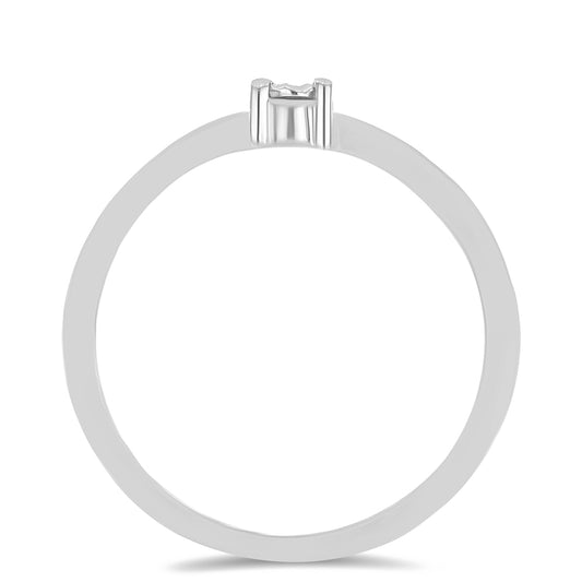 Inel din Argint 925 ( 1.46 grame ) cu Diamant Alb 0.01 Carate