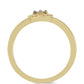 Inel din Argint 925 Placat cu Aur ( 1.91 grame ) cu Diamant Alb 0.01 Carate