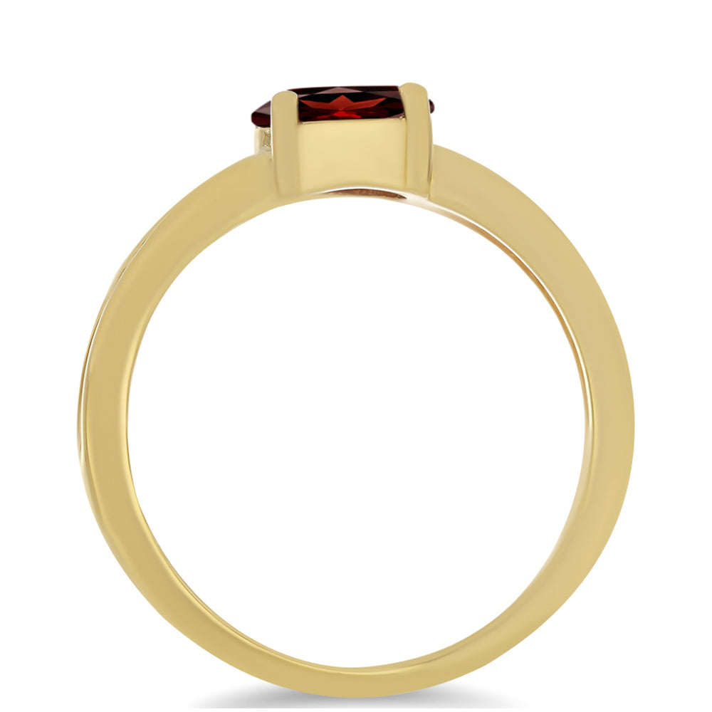 Inel din Argint 925 Placat cu Aur ( 2.25 grame ) cu Granat Barton 0.92 Carate