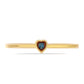 Inel din Argint 925 Placat cu Aur ( 1.45 grame ) cu Diamant Albastru 0.02 Carate