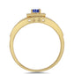 Inel din Argint 925 Placat cu Aur ( 4.43 grame ) cu Tanzanit 0.27 Carate
