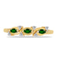 Inel din Argint 925 Placat cu Aur ( 2.18 grame ) cu Cromdiopsid și Zircon Alb 0.48 Carate