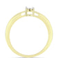 Inel din Argint 925 Placat cu Aur ( 2.22 grame ) cu Diamant Alb 0.01 Carate